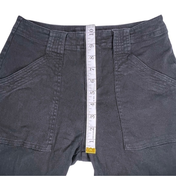 Umgee Flare Jeans Mid Rise Patch Pocket Trouser Denim Pants Black Medium M A0363 - Picture 9 of 15